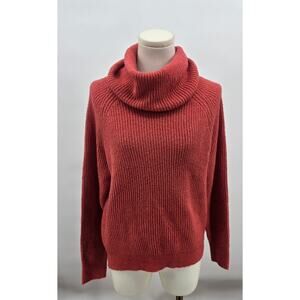 BP Nordstrom 
Coral Red/Coral Long Line Turtleneck Sweater